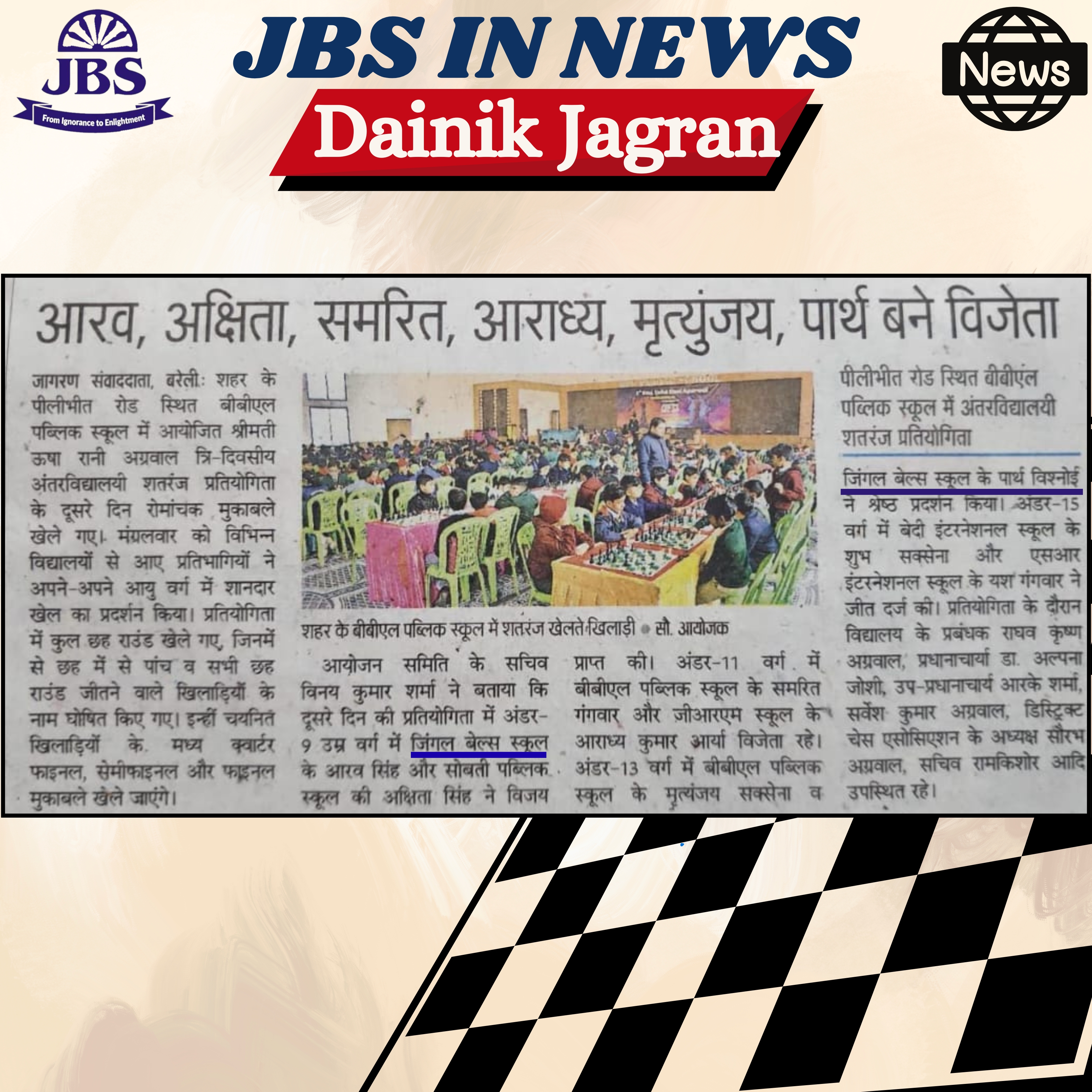 Interschool Chess Tournament...